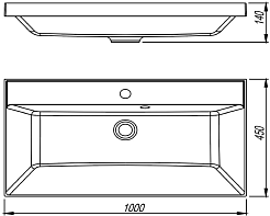 Style Line Тумба с кварцевой раковиной антрацит Манхэттен 100 Plus эмаль графит матовая – фотография-5